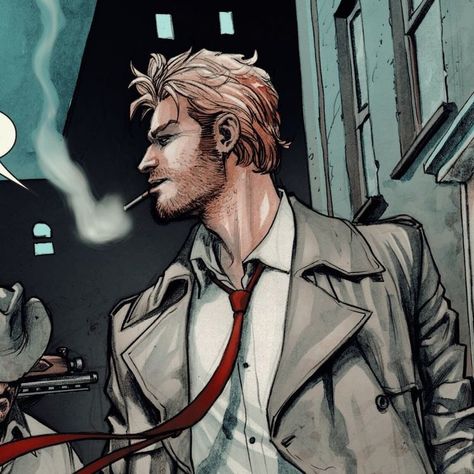 John Constantine Icon, Constantine Comic, Constantine Hellblazer, رسم كاريكاتير, Magic Books, Justice League Dark, John Constantine, Dc Icons, Bruce Timm