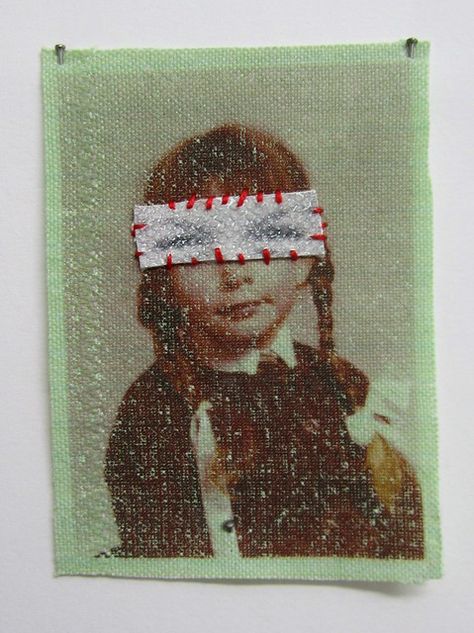 Embroidered Photography, Emma Parker, Embroidered Photo, Textiles Projects, Diy Event, Art Curriculum, Identity Art, A Level Art, Assemblage Art