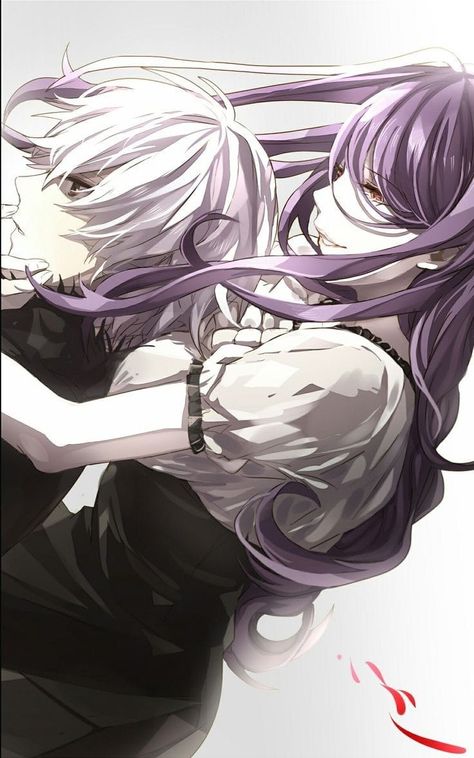 Rize Kamishiro, Kaneki Ken, An Anime, Tokyo Ghoul, Tokyo, Purple, Anime, Black