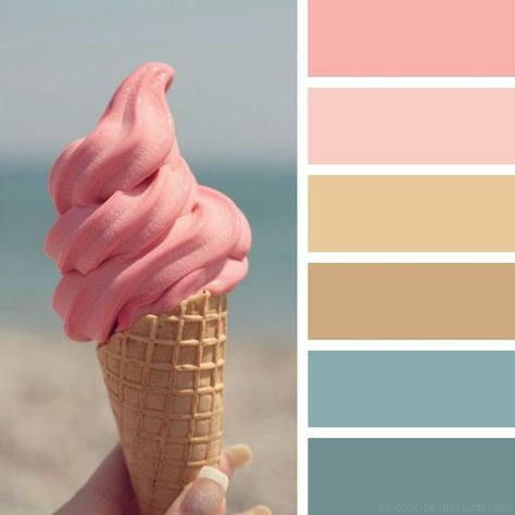 Ice cream yoghurt Coloring Pallets, Palettes Color, Colour Swatches, Color Schemes Colour Palettes, Colour Combos, Color Palette Pink, Color Guide, Pastel Colour Palette, Color Palette Design