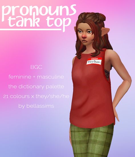 Sims 4 Tank Top, Match Aesthetic, Sims 4 Download, Patreon Logo, Masculine Feminine, Sims 4 Cas, Sims 4 Cc Finds, Ts4 Cc, Clothing Tags