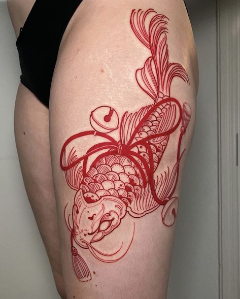 Koi Fish Tattoos, Simple Cat Tattoo, Line Art Simple, 42 Tattoo, Danish Zehen, Yakuza Tattoo, Koi Tattoo, Design Butterfly, Koi Fish Tattoo