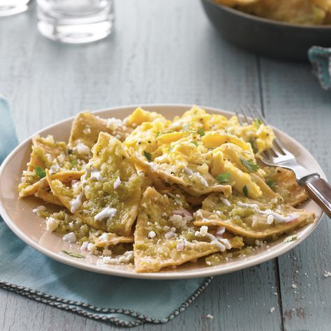 Chilaquiles Verdes Recipe, Chilaquiles Recipe, Verde Recipe, Mexican Breakfast, Tomatillo Salsa, Corn Tortilla, Mexican Dishes, Picky Eaters, Williams Sonoma