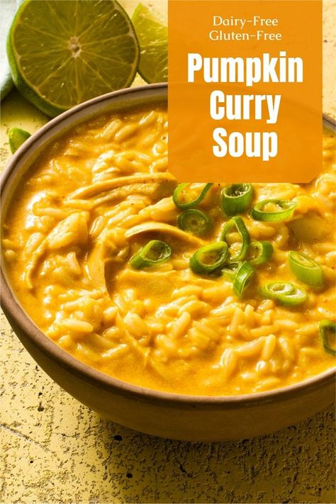 Minute Rice Recipes, Pumpkin Curry Soup, Recipe With Rice, Curry Soup Recipes, Homemade Curry Powder, Chicken Curry Soup, Curry Chicken And Rice, Turkey Curry, Chicken Pumpkin