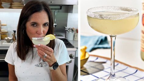 Big Batch Freezer Lemon Drop Martinis — Allrecipes Big Batch Freezer Lemon Drop Martinis, Freezer Lemon Drop Martini, Lemon Drop Batch Cocktail, Big Batch Lemon Drop Martini, Lemon Drop Shots, Lemon Martini, Lemon Vodka, 5 Ingredient Dinners, Lemon Drop Martini