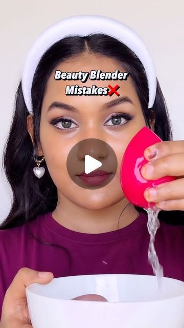 How To Blend Foundation With Sponge, How To Apply Foundation With A Sponge, How To Use Foundation, Water Based Foundation, Foundation Sponge, How Do You Clean, Makeup Mistakes, Makeup Guide, How To Apply Foundation