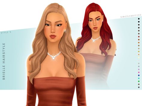 The Sims Resource - Brielle Hairstyle - Style 2 Sims Hair Updo, Sims 4 Cc Elegant Hair Maxis Match, Simcelebrity00 Hair, Sims 4 Pack, Sims Mobile, Mod Hair, Cc Hair, Tumblr Sims 4, Sims 4 Expansions