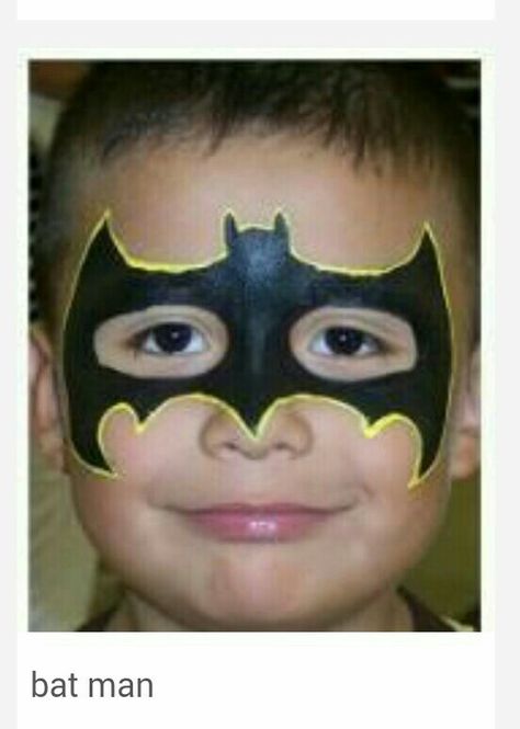 Batman Batman Face Paint, Bat Makeup, Superman Birthday Party, Superman Birthday, Batman Birthday Party, Face Painting Easy, Kids Face Paint, Batman Party, Batman Birthday