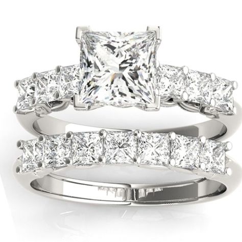 Big Engagement Rings, Wedding Rings Princess Cut, Wedding Rings Halo, White Princess, Princess Cut Engagement Rings, Princess Cut Rings, Bridal Ring Sets, Princess Cut Diamond, Dream Engagement Rings