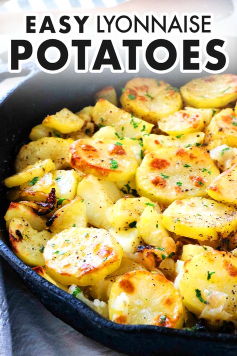 Lyonnaise Potatoes, French Side Dishes, Fennel Soup, French Potatoes, Layered Potato, Potatoes And Onions, Potato Sides, Bbc Good Food, Holiday Side