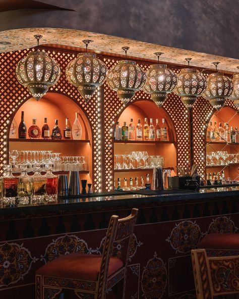 Yalla, Folks! Ready for a new night of Marrakchi vibes, Arab tunes, and delightful oriental food at Folk Marrakech? Let’s make memories… | Instagram Arabian Restaurant Interior Design, Arabic Decoration Arabian Decor, Party In Restaurant, Moroccan Restaurant Interior, Arabic Restaurant, Sufi Night, Bars Design, Arabic Interior Design, Moroccan Restaurant