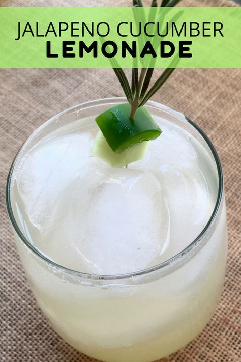 Cucumber Lemonade Recipe, Jalapeno Lemonade, Cucumber Drink, Cucumber Margarita, Cucumber Lemonade, Homemade Margaritas, Faux Leather Shirt, Low Calorie Drinks, Lemonade Recipe