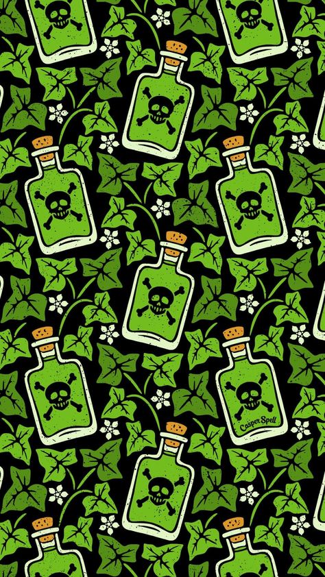 Matching Wallpaper Computer, Green Halloween Wallpaper, Green Halloween Aesthetic, Pastel Goth Wallpaper, Casper Spell, Halloween Wallpaper Iphone Backgrounds, Green Halloween, Halloween Wallpaper Backgrounds, Halloween Wallpaper Cute