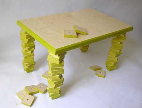 11 Unique Furniture Design Ideas Fixing Modern Tables with Broken Legs Table Legs Ideas, Colorful Ottoman, Diy Table Legs, Old Tables, Diy Modern Furniture, Furniture Design Ideas, Modern Tables, Unique Furniture Design, Furniture Dolly