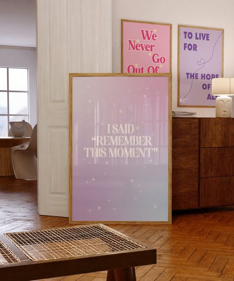 Taylor Swift Poster Long Live Remember This Feeling Song Lyric,Speak Now Taylor's Version Wall Print, Swiftie Gift Merch Decor, DIGITAL Subtle Taylor Swift Decor, Taylor Swift Wall Art, Living Room Poster, Feeling Song, Taylor Swift Posters, Speak Now, Song Lyric, Lyric Prints, Big Girl Rooms