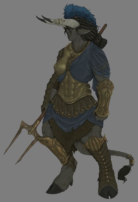 ArtStation - DnD Character | Anja Entragath Minotaur Fighter, Female Minotaur, Eldritch Knight, Mythical Creatures Fantasy, Dnd Races, Knight Art, Dungeons And Dragons Characters, Dnd Art, Dnd Characters