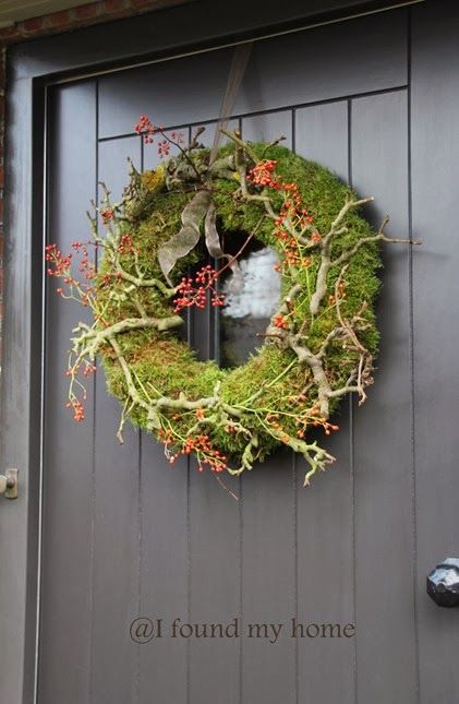 Herbstkranz mit Moos Moss Wreath, Fun Wreath, Natural Wreath, Wreaths And Garlands, Xmas Wreaths, Deco Floral, Autumn Wreaths, Winter Wreath, Beautiful Wreath