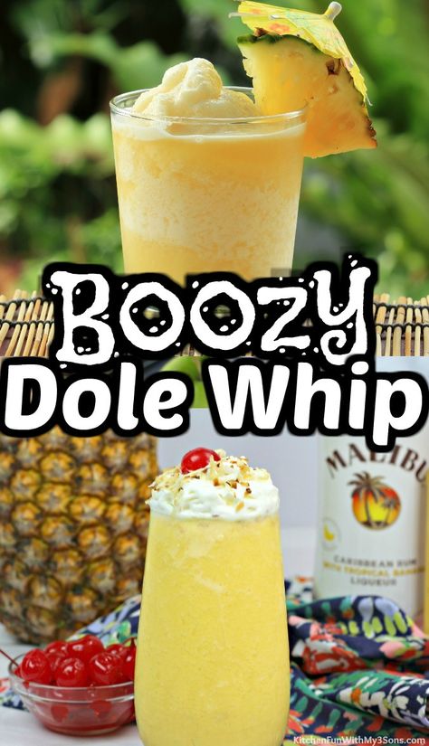 Pineapple Dole Whip Drink, Nostalgia Slushie Machine Recipes, Dole Whip Margarita Recipe, Summer Frozen Drinks Alcohol, Dole Pineapple Whip Recipe, Easy Frozen Cocktail Recipes, Pineapple Mixed Drinks, Pineapple Beverages, Pineapple Drinks Alcohol