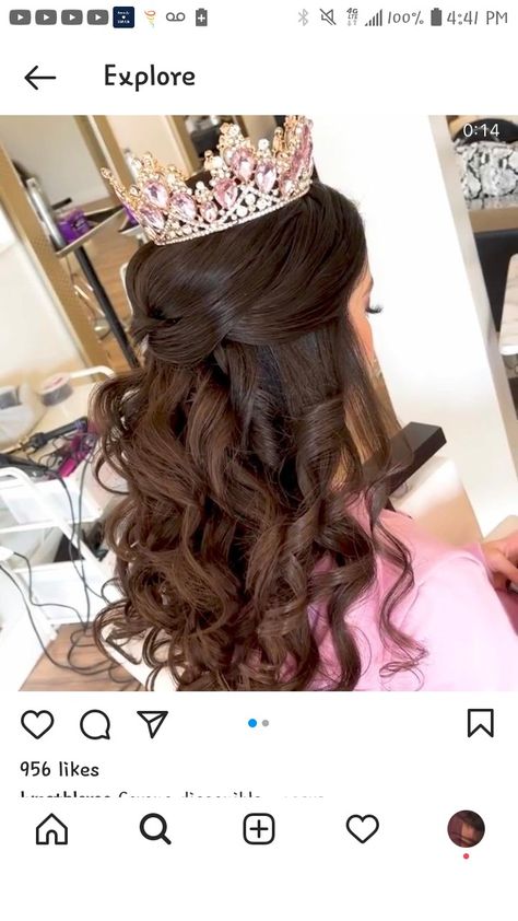 Quinceanera Hairstyles Shorthair, Makeup Ideas For Quinceanera, Beauty And The Beast Nails, Beauty And The Beast Quince, Rose Gold Quince, Rose Gold Quinceanera, Sweet 15 Party Ideas Quinceanera, Quinceanera Hairstyles, Pretty Quinceanera Dresses