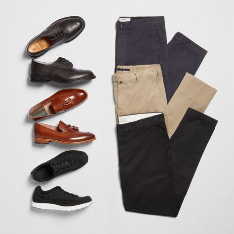 WHAT SHOES TO WEAR WITH CHINOS Shoes For Chinos Men, Casual Ankle-length Chinos For Everyday, Non-stretch Casual Chinos For Work, Stretch Chinos For Workwear, Fall Season, Classic Everyday Chinos, Stretch Casual Ankle-length Chinos, Chinos Men Outfit, What Shoes To Wear, Business Casual Dress Code