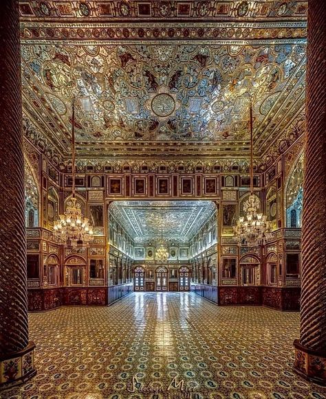 Golestan Palace, Tehran, Iran. - IRAN Historic Sites Golestan Palace, Ancient Library, Persian Architecture, Iran Travel, Tehran Iran, Egypt History, History Pictures, Tehran, World Cultures