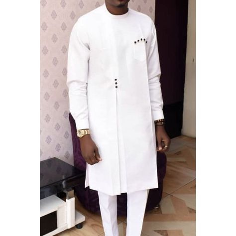 Fashion White Senator Traditional Native Wear | Jumia Nigeria Food Nigerian, Latest African Wear For Men, Mens Traditional Wear, Costume Vert, African Men Clothing, African Wear For Men, Dashiki For Men, Nigerian Dress, African Suit