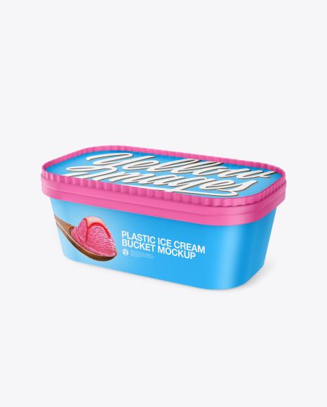 Ice Cream Bucket Mockup Ice Cream Bucket, Plastic Buckets, Pack Design, High Angle, Discreet Tattoos, Box Mockup, Mockup Free Download, Packaging Mockup, Download Images