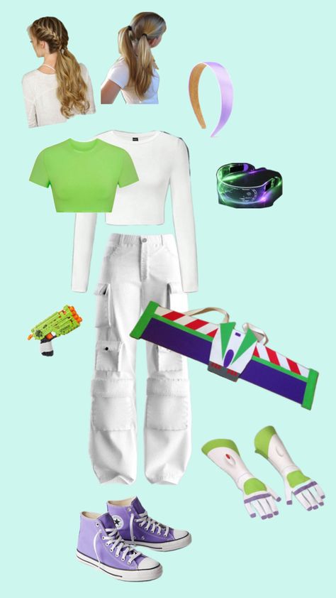 Buzz Lightyear Costume Women, Costume Diy Women, Buzz Light Year Costume, Buzz Costume, Toy Story Costume, Lightyear Costume, Jessie And Buzz, Buzz Lightyear Costume, Toy Story Costumes