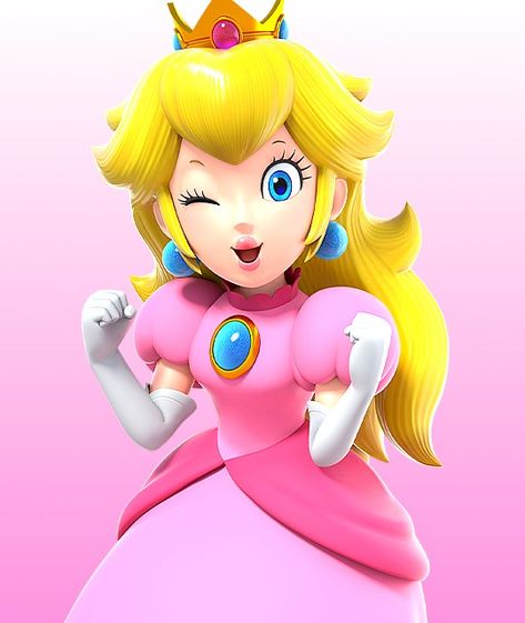 She is smiling her face Cartoons Profile Pictures, Princess Peach Mario Kart, Harmonie Mario, Peach Mario Bros, Peach Cosplay, Peach Clothes, Super Mario Bros Games, Mario Y Luigi, Super Princess Peach