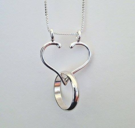 Shop https://goo.gl/M3wicw   Ring and Charm Holder Necklace Made In The USA Smooth Open Heart by Ali C Art approx. 1" x 1" Unique Handmade Sterling Silver Jewelry    Price 84.00   Go to Store https://goo.gl/M3wicw  #1 #Ali #Approx #Art #Charm #Handmade #Heart #Holder #Jewelry #Necklace #Open #Ring #Silver #Smooth #Sterling #Unique #USA Ring Necklace Holder, Wedding Ring Necklace Holder, Ring Holder Pendant, Charm Holder Necklace, Engagement Ring Holders, C Art, Wedding Ring Holder, Ring Holder Necklace, Heart Wedding Rings