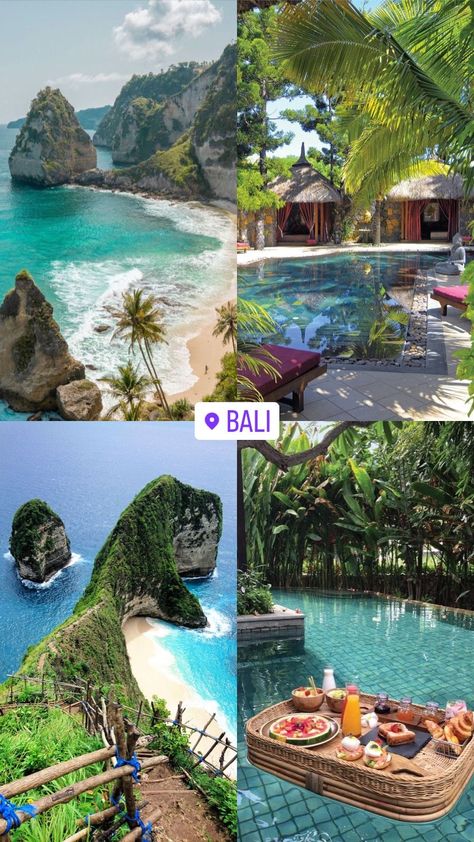 Bali Island Aesthetic, Manifesting A Vacation, Pretty Travel Destinations, Vacation In Bali, Island Holiday Aesthetic, Travel Aesthetic Bali, Travelling The World Aesthetic, Bali Vision Board, Bali Trip Aesthetic