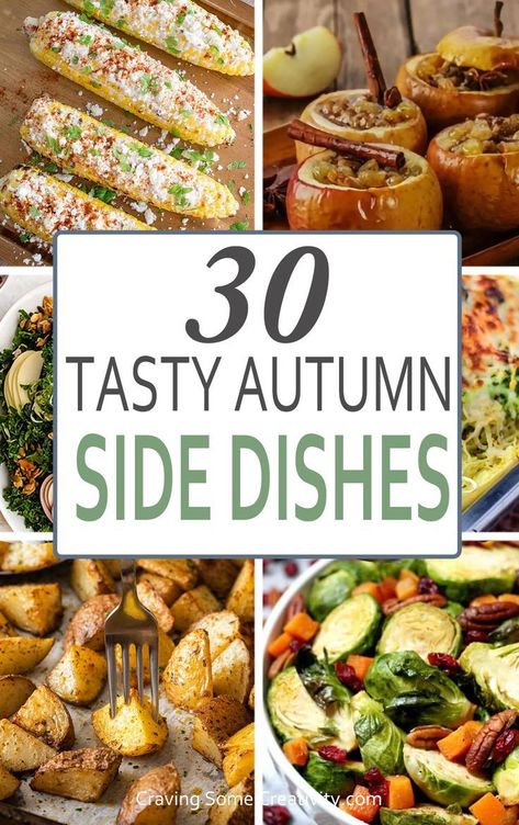 Looking for some new Thanksgiving side dishes? Comforting and full of autumn season vegetables, these are my 20 favorite side dish recipe ideas perfect for fall and winter. Fall Dinner Sides, Fall Vegetable Recipes, Fall Vegetable Side Dishes, Fall Side Dish Recipes, Fall Vegetables Recipes, Season Vegetables, Thanksgiving Vegetables Side Dishes, Thanksgiving Vegetable Sides, Winter Side Dishes