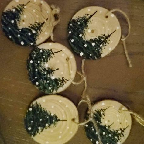 Original Pine Tree Ornament Set Tree Ornaments Wood Ornaments Christmas Ornaments Ornament Sets Ornament Gifts Top 10 Ornaments - Etsy Wood Ornaments Christmas, Ornaments Wood, Ornaments Tree, Little Christmas Trees, Christmas Wood Crafts, Wood Slice Ornament, Wood Christmas Ornaments, Lighted Ornaments, Painted Ornaments