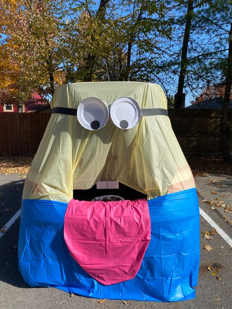 Minion Trunk Or Treat Ideas For Trucks, Quick Trunk Or Treat Ideas For Cars, Minion Trunk Or Treat Ideas For Suv, Despicable Me Trunk Or Treat Ideas, Minions Trunk Or Treat Ideas, Despicable Me Trunk Or Treat, Minions Trunk Or Treat, Minion Trunk Or Treat Ideas, Minion Trunk Or Treat