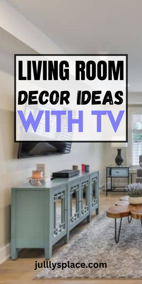 Living room decor ideas Living Room Wall Decor Ideas Next To Tv, Living Room Tv Cabinet Decor, Wall Mounted Tv With Nothing Underneath, Decor Above Tv On Wall, Small Living Room Decor With Tv, Living Room Wall Decor With Tv, Tvs On Walls Ideas, How To Style Entertainment Center, Gallery Wall Layout With Tv