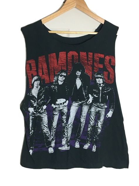 Vintage 90s Ramones shirt  M Pit to Pit 24in Top to Bottom 24in  These items are all hand selected, There will be slight wear consistent with the garments age. I only sell, The Highest of quality. I will describe the item to my fullest ability. I also want to offer Complete Customer Satisfaction. Thank You for shopping at AMERICAN ICON VINTAGE. Punk Rock Concert, Ramones Shirt, 90s Tank Top, Punk Clothes, Band Tank Tops, Vintage Band Tees, Estilo Indie, Clothes Men, Tank Top Outfits