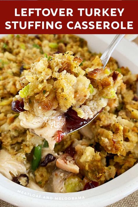 Turkey Stuffing Casserole, Leftover Stuffing Recipes, Turkey Casserole Recipes Leftover, Thanksgiving Casserole Recipes, Turkey Casserole Recipe, Turkey Stuffing Recipes, Leftover Turkey Casserole, Thanksgiving Casserole, Leftover Casserole