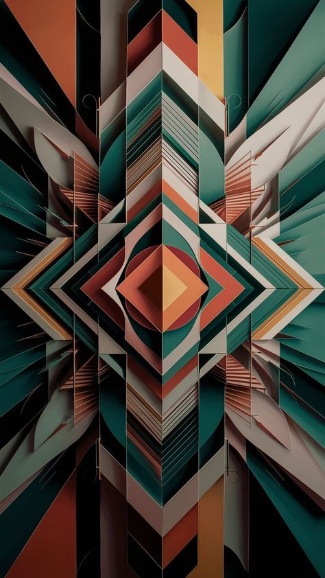 Discover a mesmerizing geometric art print that blends abstract shapes and vibrant colors. Inspired by De Stijl and Bauhaus, this piece features intricate patterns and a captivating sense of depth. Experience the rhythmic beauty and harmony of symmetry within a dynamic composition. Perfect for modern decor, this artwork adds sophistication and serenity to any space. #GeometricArt #AbstractArt #HomeDecor #Bauhaus #DeStijl Rhythmic Composition, Elegant Sport, Dynamic Composition, Symmetry Art, Background Template, Geometric Art Prints, Pattern Ideas, Beaded Bracelet Patterns, Art Aesthetic