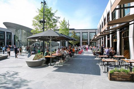 Eastland’s Town Square named among the world’s best examples of commercial architecture – Shopping Centre News Shopping Mall Exterior, Mall Exterior, The Accolade, Furniture Store Design, Streetscape Design, Mall Facade, Melbourne Architecture, Retail Architecture, Urban Village