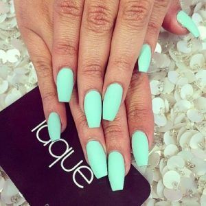 Trees Diy, Mint Green Nails, Mint Nails, Teal Nails, Spring Nail Colors, Super Nails, Prom Nails, Nail Art Inspiration, Cute Acrylic Nails