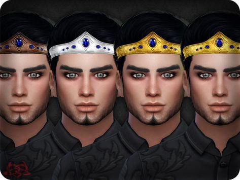 Colores Urbanos' Male Crown 1 (original mesh) Sims 4 Cc King Crown, Sims 4 King Crown, Royal Accessories, Medieval Crown, Male Crown, Cc Hats, Clothes Cc, Sims Stories, Die Sims 4