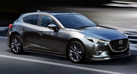 The facelifted Mazda3 / Axela has been launched by Mazda in Japan. Mazda Accessories, Mazda Axela, Audi Rs 3, Mazda Familia, Mazda 3 Hatchback, Mazda Protegé, Porsche Gt3, Audi Rs, Audi Cars