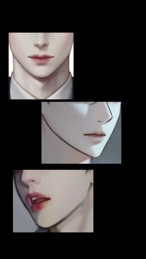 Digital Art Boy Mouth, Anime Boy Smile, Mouth Anime Aesthetic, Anime Mouth Drawing, Anime Mouth, Anime Mouths, Anime Lips, Drawing Hair Tutorial, Boy Blurred Pic