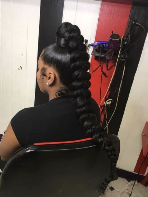 ℌ𝔞𝔦𝔯𝔰𝔱𝔶𝔩𝔢𝔰 #hairstyle #haircut #hairstyles Braid Pony, Sleek Braided Ponytail, High Ponytail Hairstyles, Weave Ponytail Hairstyles, Sleek Ponytail Hairstyles, Black Ponytail Hairstyles, Braided Ponytail Hairstyles, A Pony, Have Inspiration