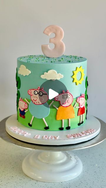 Cake Peppa Pig Birthday, Peppa Birthday Cake, Peppa Pig Drip Cake, Peppa Pig Muddy Puddles, Peppa Pig Birthday Cake Muddy Puddles, Peppa Pig Cake Without Fondant, Peppa Pig Cupcakes, Peppa Pig Cake Topper, Papa Pig