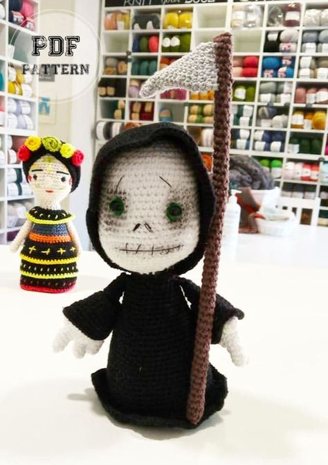 Crochet Grim Reaper, Monkey Pattern, Penguin Pattern, The Grim Reaper, Giraffe Pattern, Deer Pattern, Unicorn Pattern, Fox Pattern, Owl Patterns