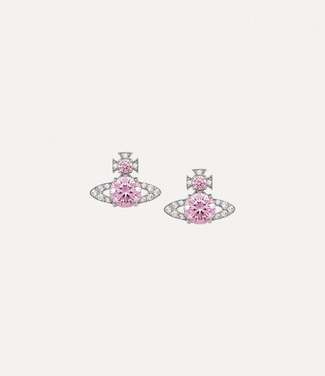 Westwood Earrings, Pink Diamond Earrings, Vivienne Westwood Earrings, Pearl Pendant Earrings, Luxury Earrings, Aesthetic Pics, Earrings Crystal, Girly Jewelry, Pink Stone