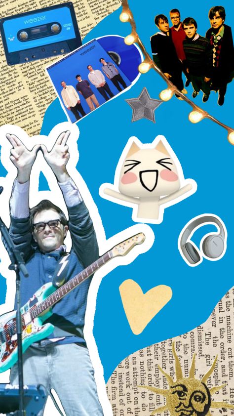 Weezer Weezer Phone Background, Weezer Wallpaper Iphone, Weezer Background, Weezer Pfp, Weezer Wallpapers, Weezer Poster, Basic Background, Rivers Cuomo, Silly Bands