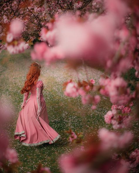 Cherry Blossom Fairy, Princess Fairytale, Elf Me, Romantic Academia, Briar Rose, Medieval Costume, Cottage Core Aesthetic, Princess Aesthetic, Blossom Trees