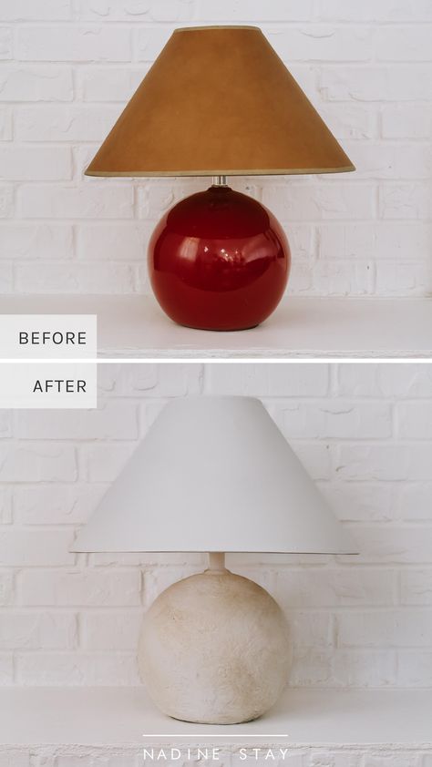 Diy Aged Pottery, Aged Pottery, Diy Luminaire, Lamp Makeover, Diy Lampe, Pottery Lamp, Diy Ikea, Diy Furniture Renovation, Beauty Diy